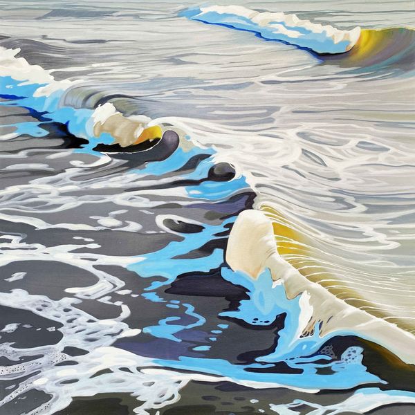 Golden Wave. Gemälde von Traute Molik-Riemer