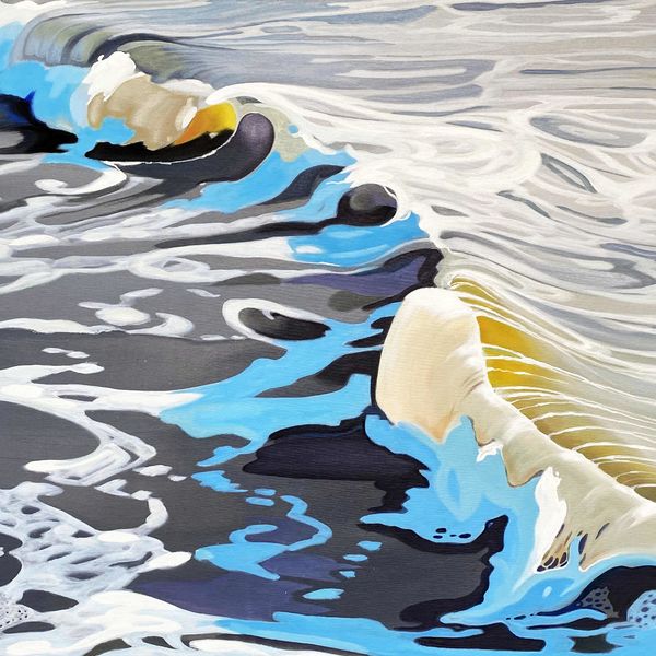 Detail aus Golden Wave von Traute Molik-Riemer