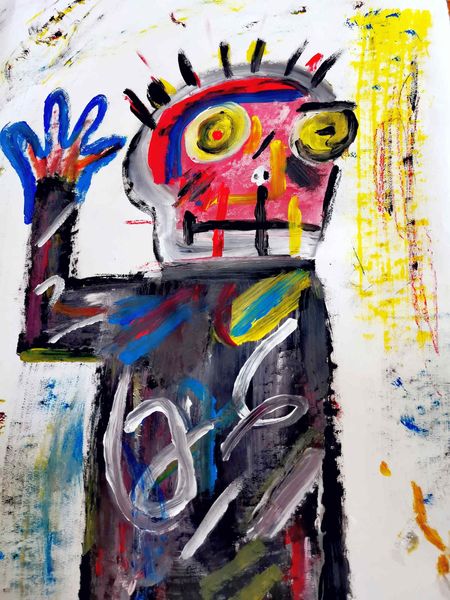 Hello Friend2. Gemälde von Tobias Döberl