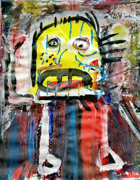Yellow Face. Gemälde von Tobias Döberl