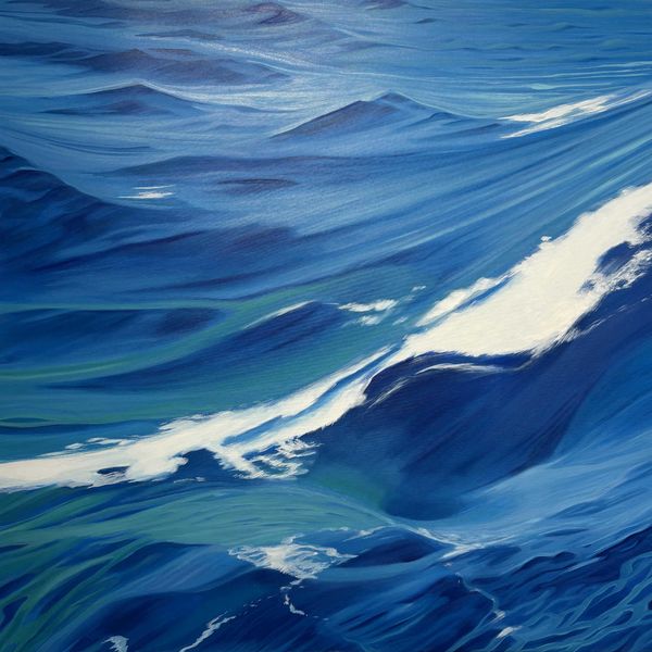 Blue Wave. Gemälde von Traute Molik-Riemer